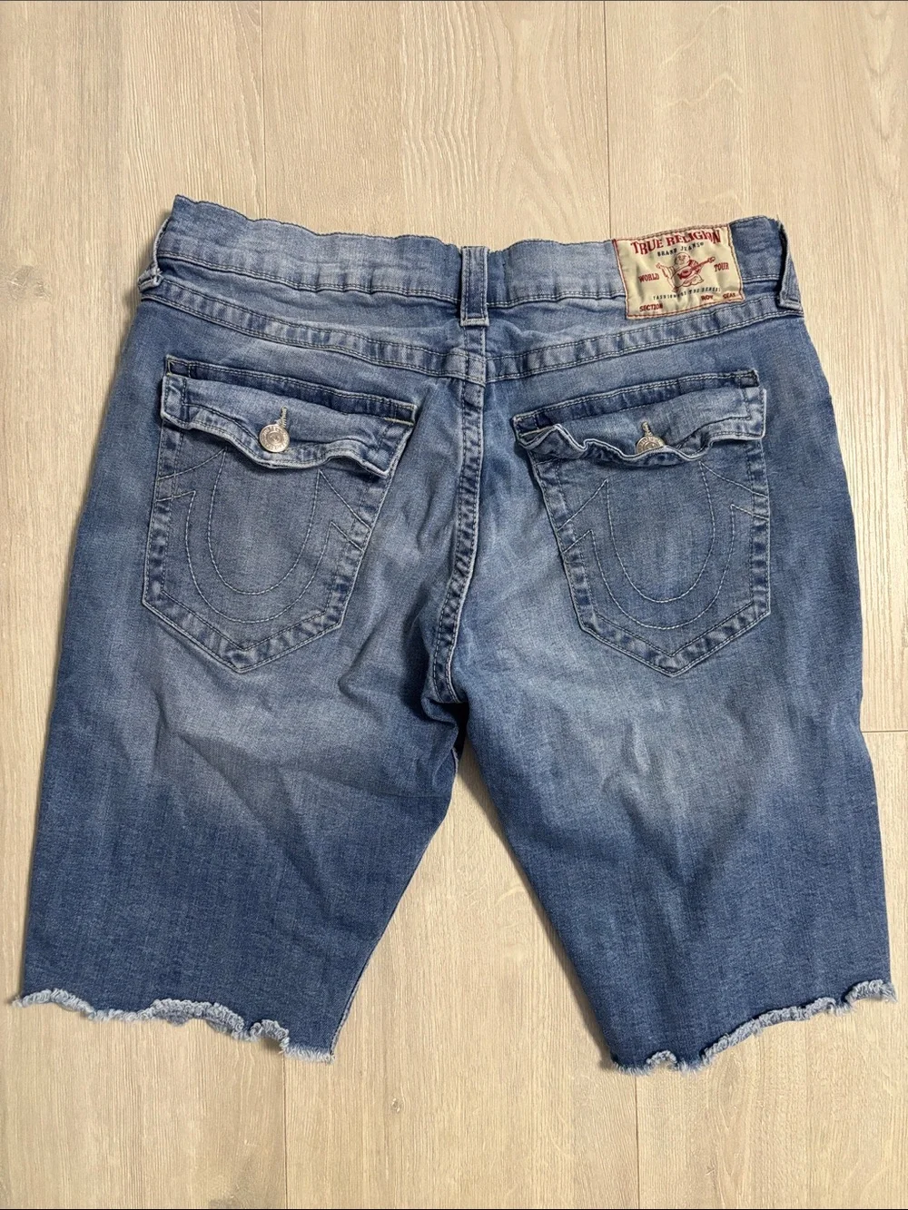 🔥BUNDLESALE Mens 36 True Religion Ricky Relaxed Straight Denim Jean Shorts